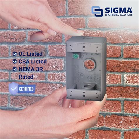 metal electrical in-use boxes grey|SIGMA ENGINEERED SOLUTIONS 14250 Metal .